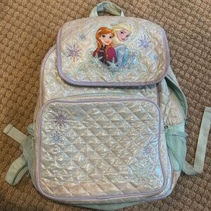 Disney Frozen Kids Backpack - Silver and Lavender